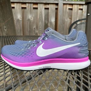 Women's Nike Purple Air Zoom Pegasus 34 Flyease